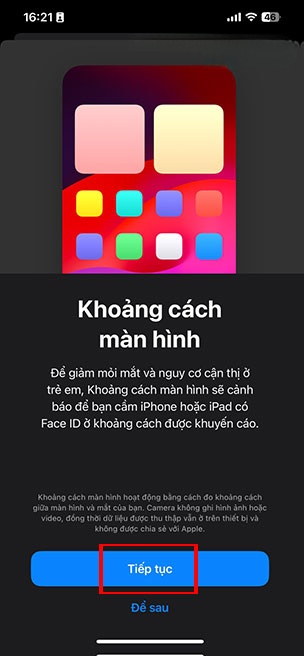 cach kich hoat khoang cach man hinh iOS 17 3*435351