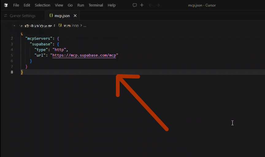 kích hoạt Supabase trên Cursor