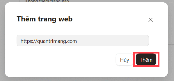 Chặn website duyệt với Copilot trên Edge