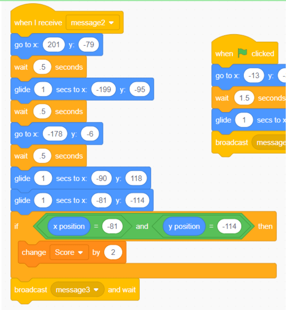 Code game bóng rổ trên Scratch