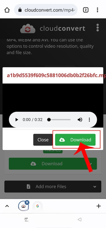 Nhấn vào nút Download