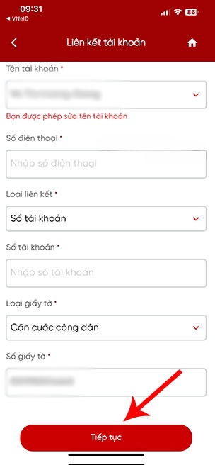 lien ket tai khoan ngan hang voi eTax Mobile 3*538186