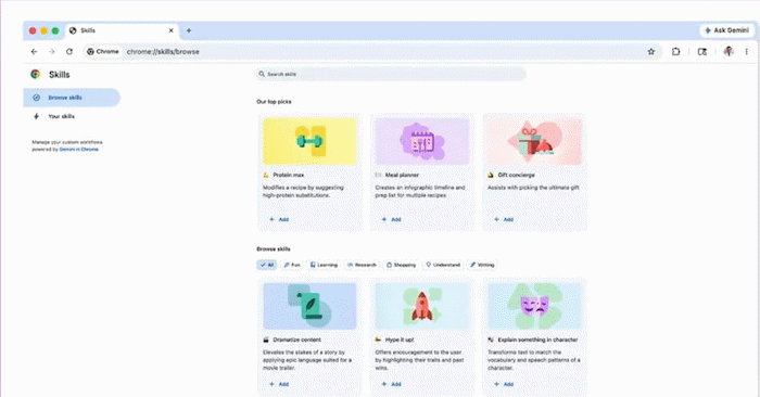  Cách lưu prompt AI Skills trên Google Chrome 