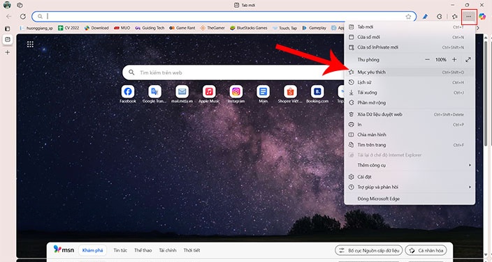  Cách nhập dấu trang từ Google Chrome sang Microsoft Edge 