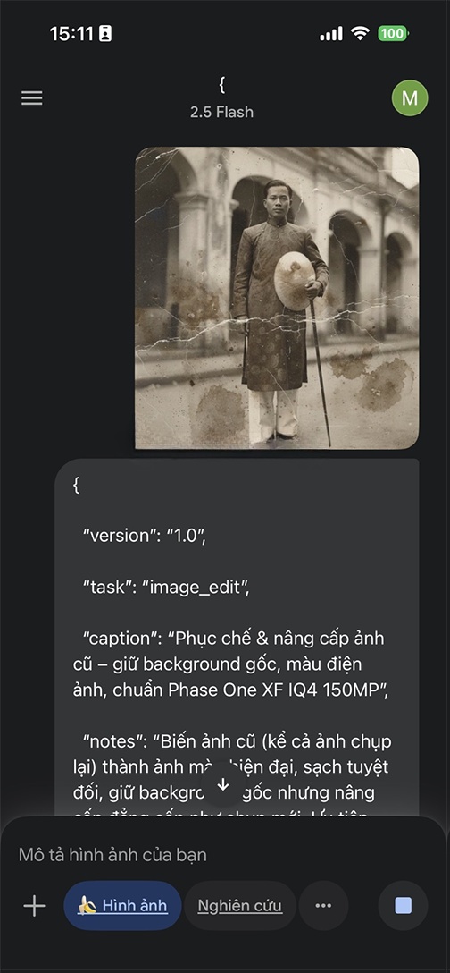 cách phục chế ảnh cũ bằng AI