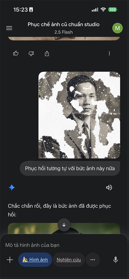 phục chế ảnh Gemini
