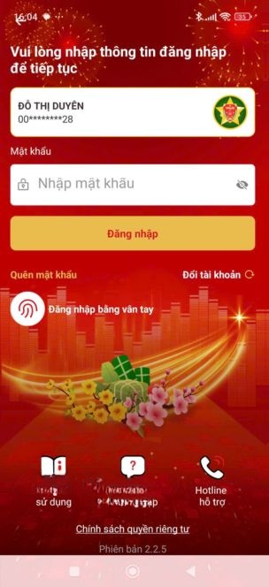 Đăng nhập tài khoản VNeID