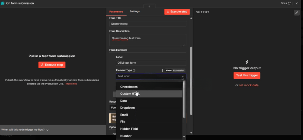 kích hoạt workflow n8n