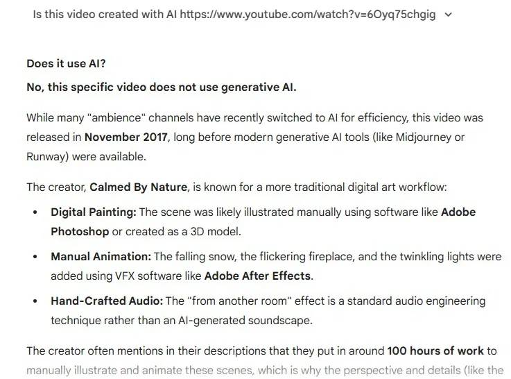 Kiểm tra video Calmed By Nature trong Gemini