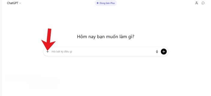 Nhấn vào biểu tượng dấu "+", ở khung tìm kiếm.