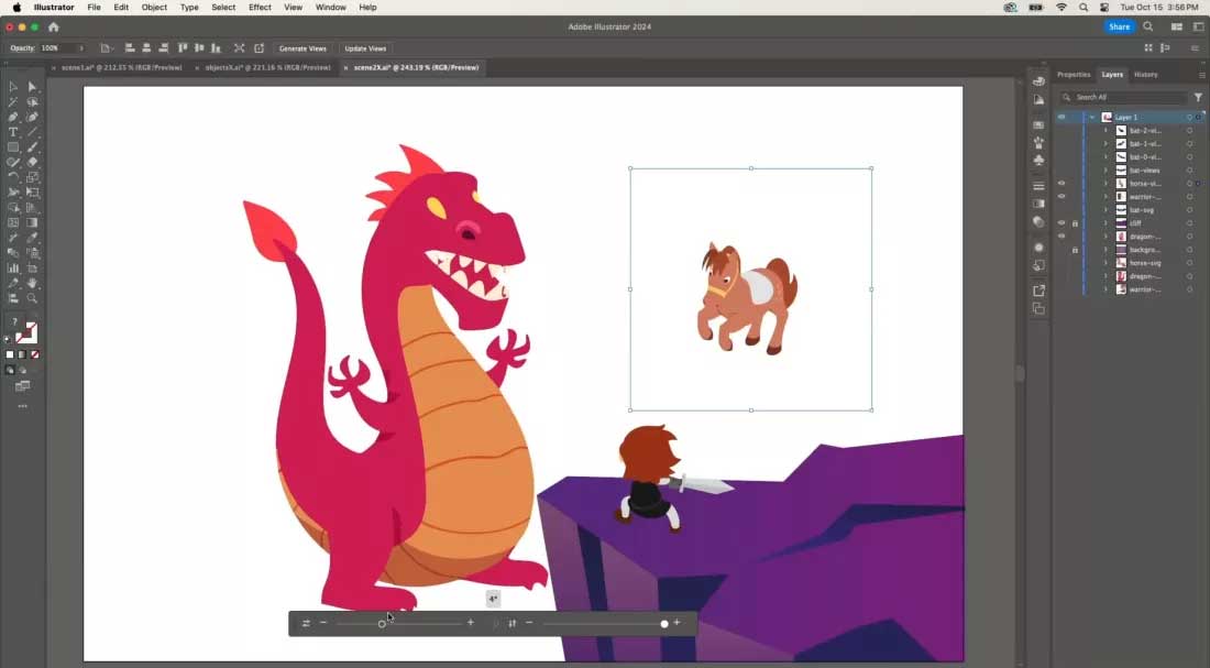  Cách sử dụng tính năng AI xoay vector 2D ở không gian 3D trong Adobe Illustrator 