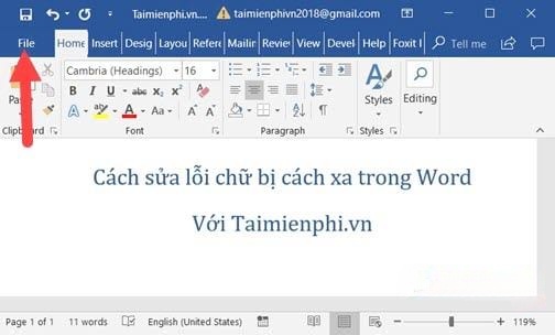 cach sua loi chu bi cach xa trong word 2