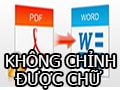 Cách sửa lỗi chuyển PDF sang Word không chỉnh sửa được 