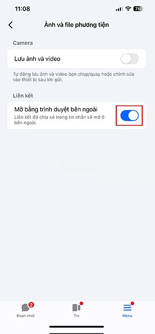 sua loi khong mo duoc link tiktok trong messenger 4*522783