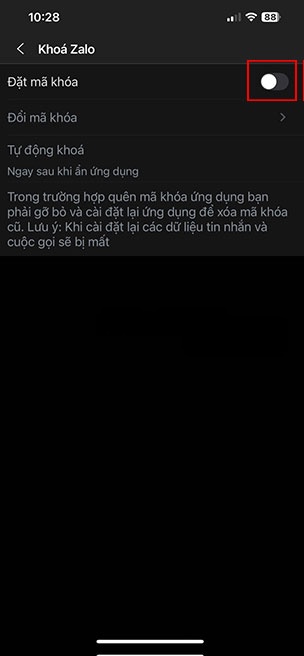 Zalo loi biometric 6*524554