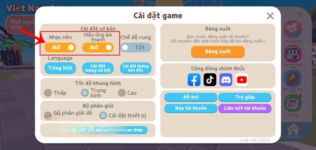 Kiểm tra âm thanh trong game