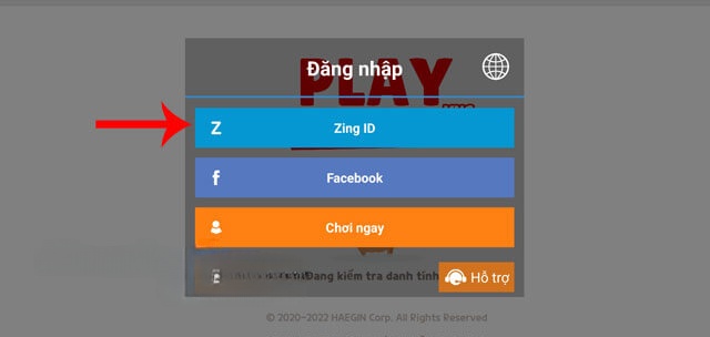Đăng nhập bằng tài khoản Facebook