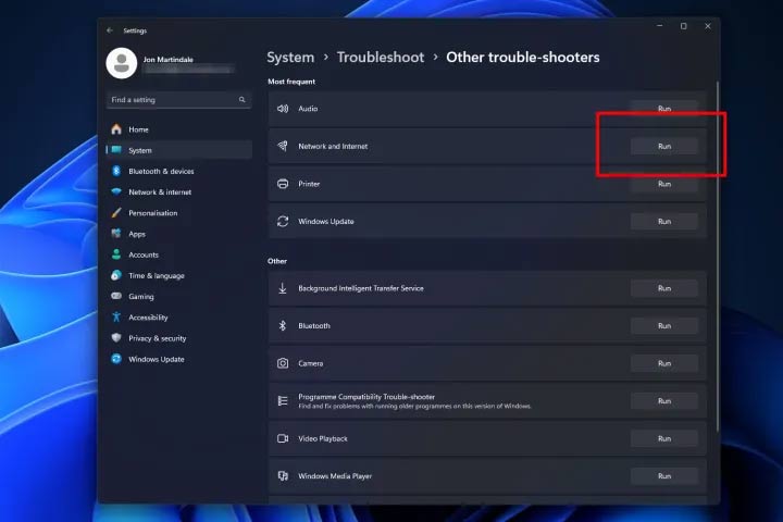 Khởi động lại Windows 11