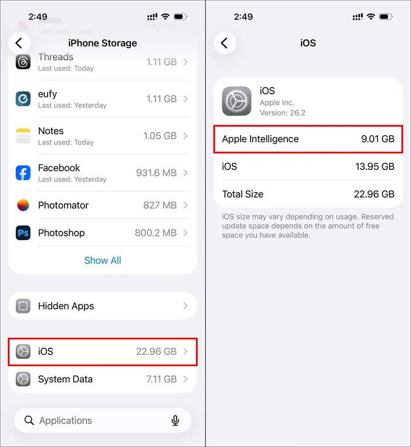  Cách tắt Apple Intelligence trên iPhone, iPad và Mac 