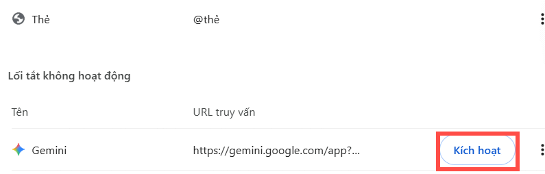Bật Hỏi Gemini trong thanh tìm kiếm trên Chrome