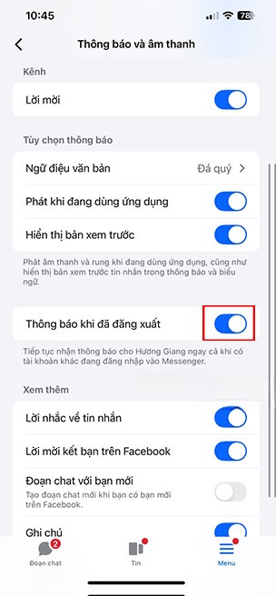 tat thong bao facebook messenger khi dang xuat 3*521747