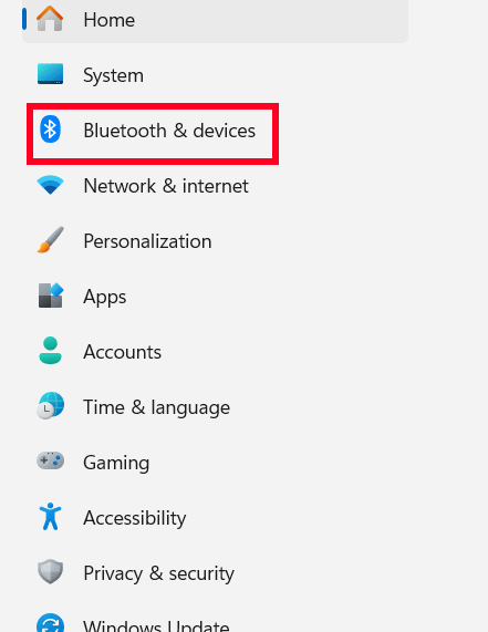 Bluetooth & devices
