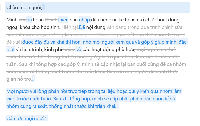 Đổi văn phong trên Notion AI