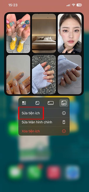 cach them pinterest widget vao man hinh chinh 6*512125