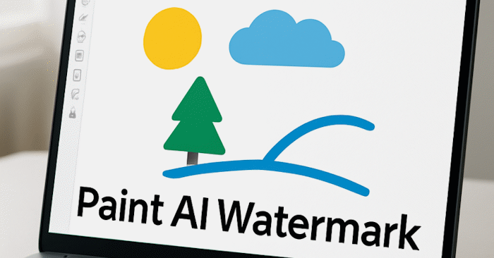  Cách thêm watermark AI trong Paint Windows 