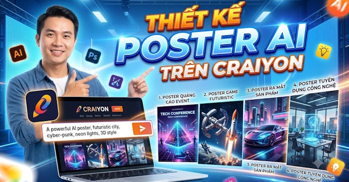  Cách thiết kế poster AI trên Craiyon 