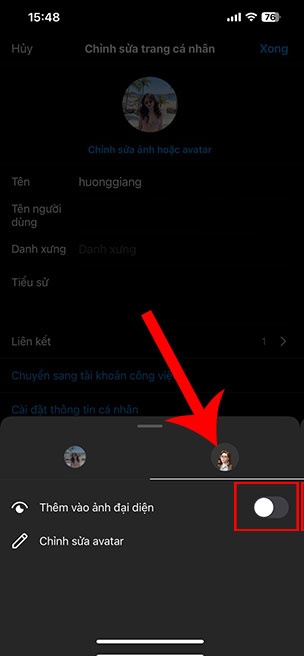thiet lap avatar lat Instagram 3*437157
