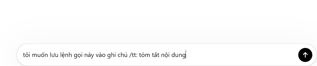 Nhập yêu cầu lưu lệnh trong ChatGPT