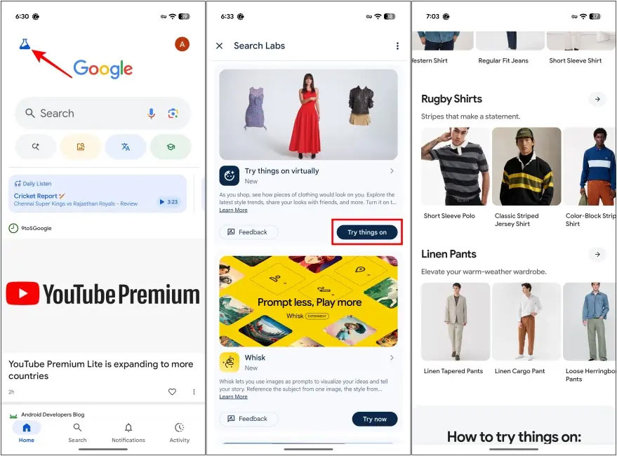  Cách thử quần áo ngay tại nhà trên Google 