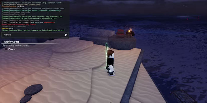  Cách thực hiện biểu cảm và các lệnh emote trong Roblox Fisch 