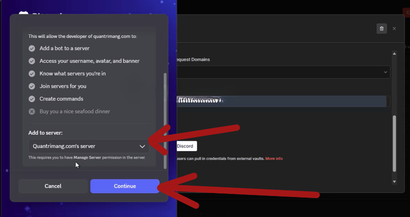 cấu hình discord oauth redirect url