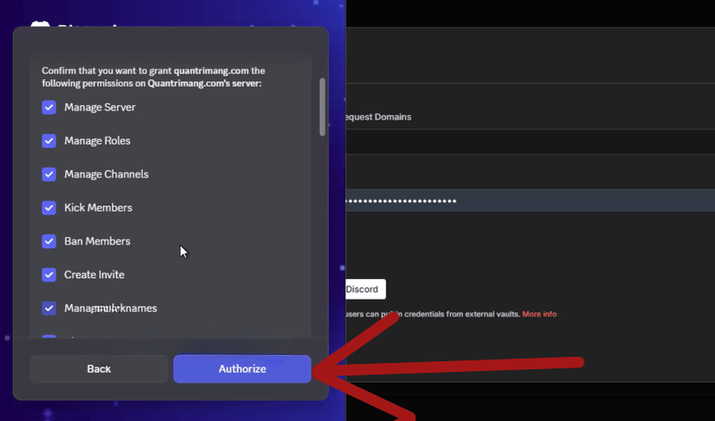 tạo discord application cho n8n