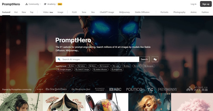  Cách tìm kiếm prompt AI tạo ảnh và video trên PromptHero 