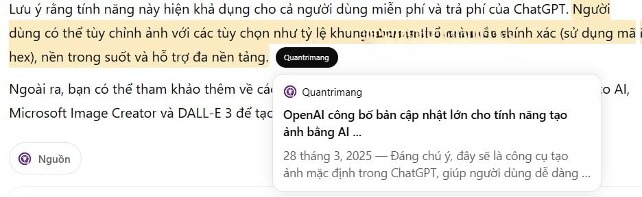 Link bài viết từ trang web trên ChatGPT