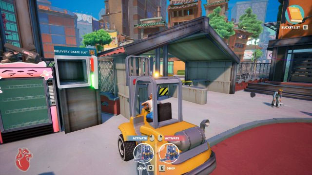 Di chuyển xe nâng trong từng khu vực khác nhau của bản đồ game Just Die Already