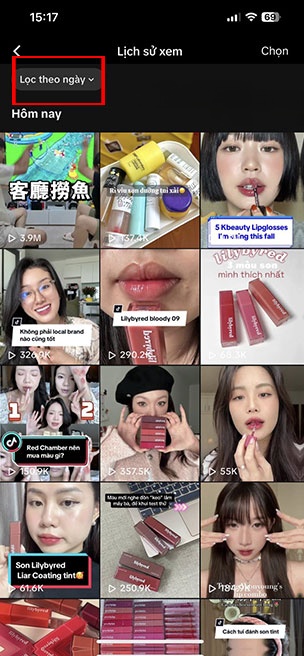 cach xem lai video da xem tren tiktok 5*492541