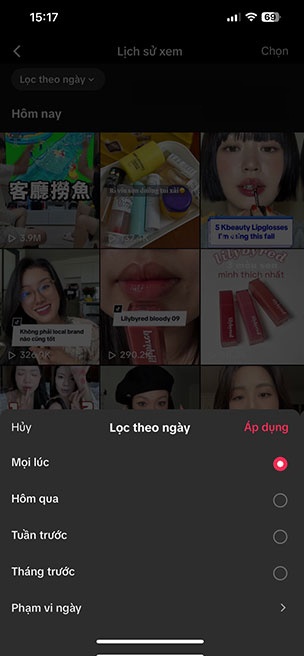 cach xem lai video da xem tren tiktok 6*492538