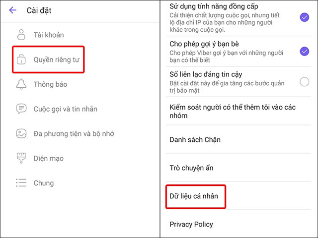 Quyền riêng tư