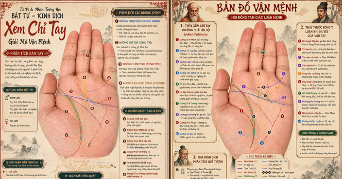  Câu lệnh, prompt xem chỉ tay AI 