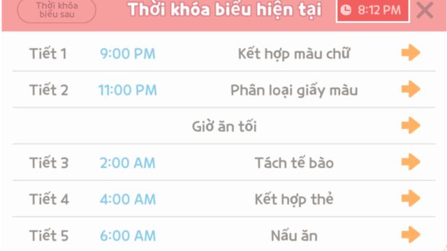 Thêm giờ học buổi tối