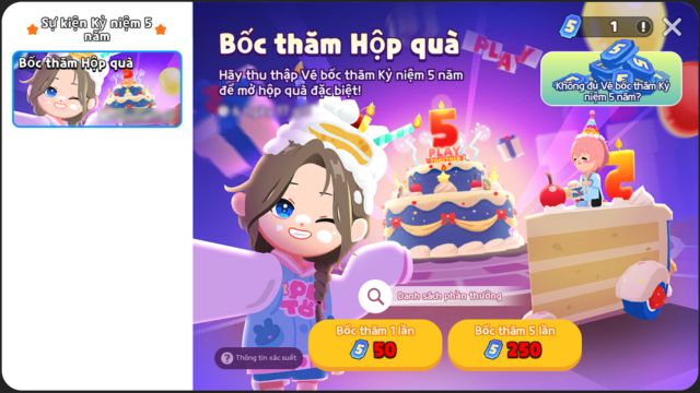 Bốc thăm Hộp quà” kỷ niệm 5 năm