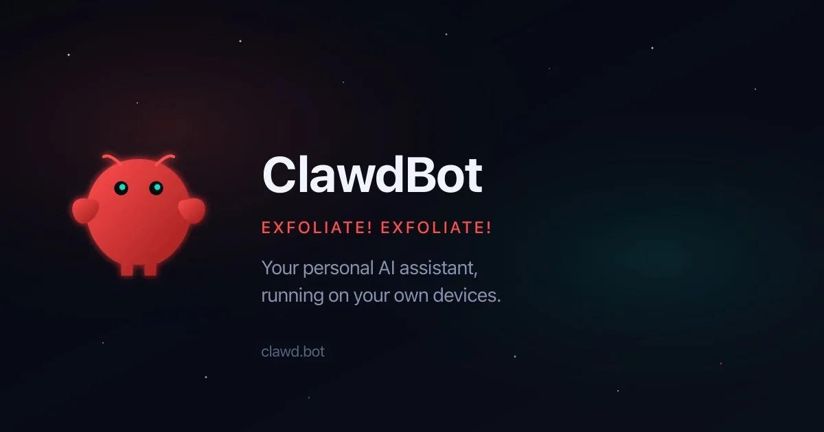 Thông báo Clawdbot chạy trên thiết bị của bạn