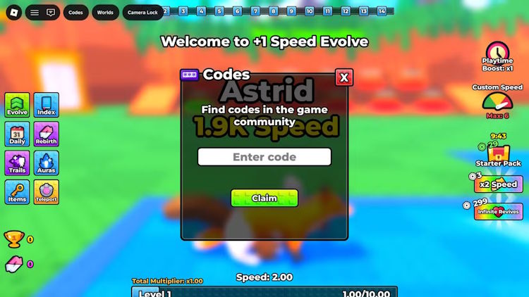 Màn hình đổi code +1 Tốc độ tiến hóa