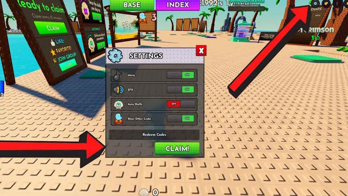 Đổi code Crab Tycoon