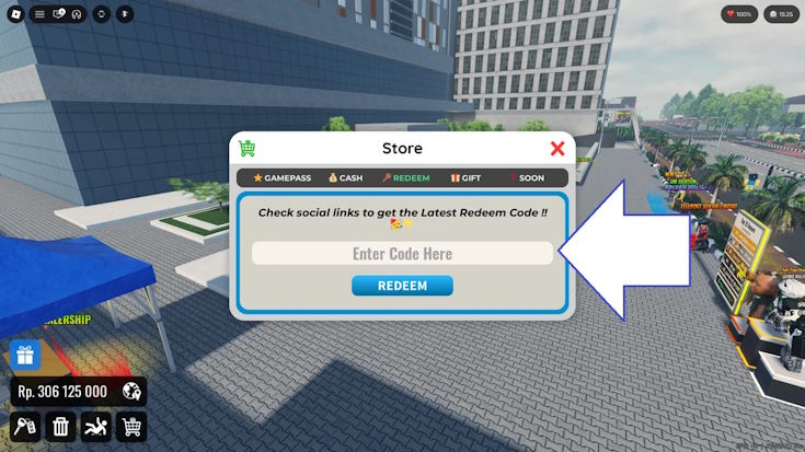 Đổi code Drag Drive Simulator