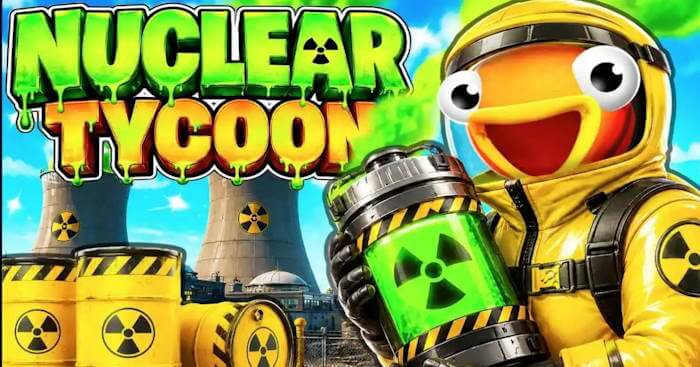 Người chơi phát triển căn cứ hạt nhân của riêng mình trong bản đồ Nuclear Tycoon của Fortnite